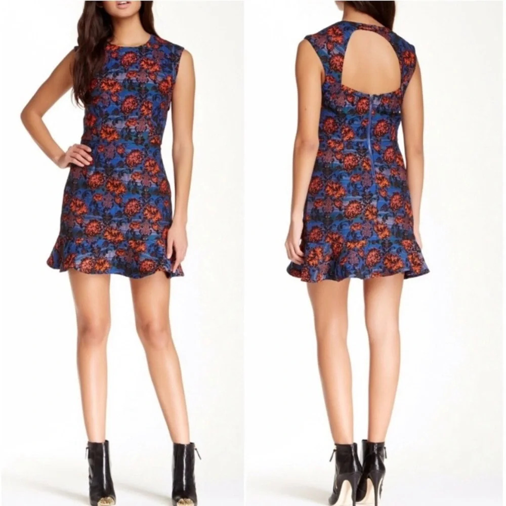 Twelfth Street by Cynthia Vincent Colorful Floral Mini Dress Size 6
